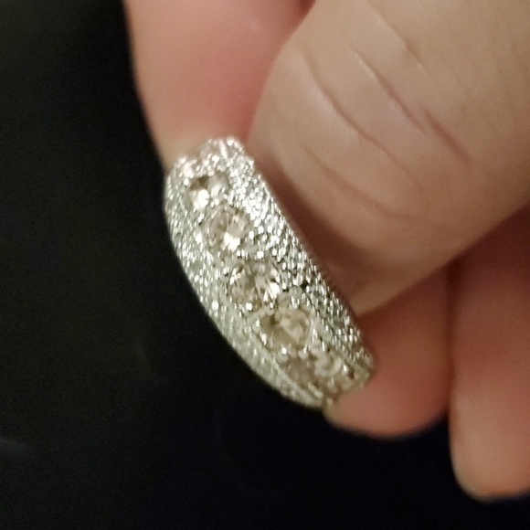 New Round Cut Pink Sapphire 925 Silver Ring. - Picture 6 of 11